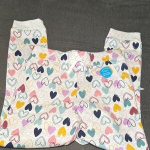 Colorful Heart Print Pants